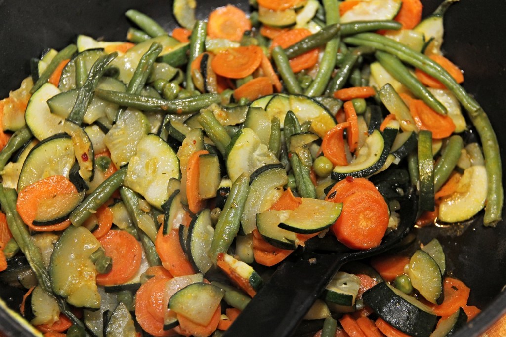 Cooked vegetables