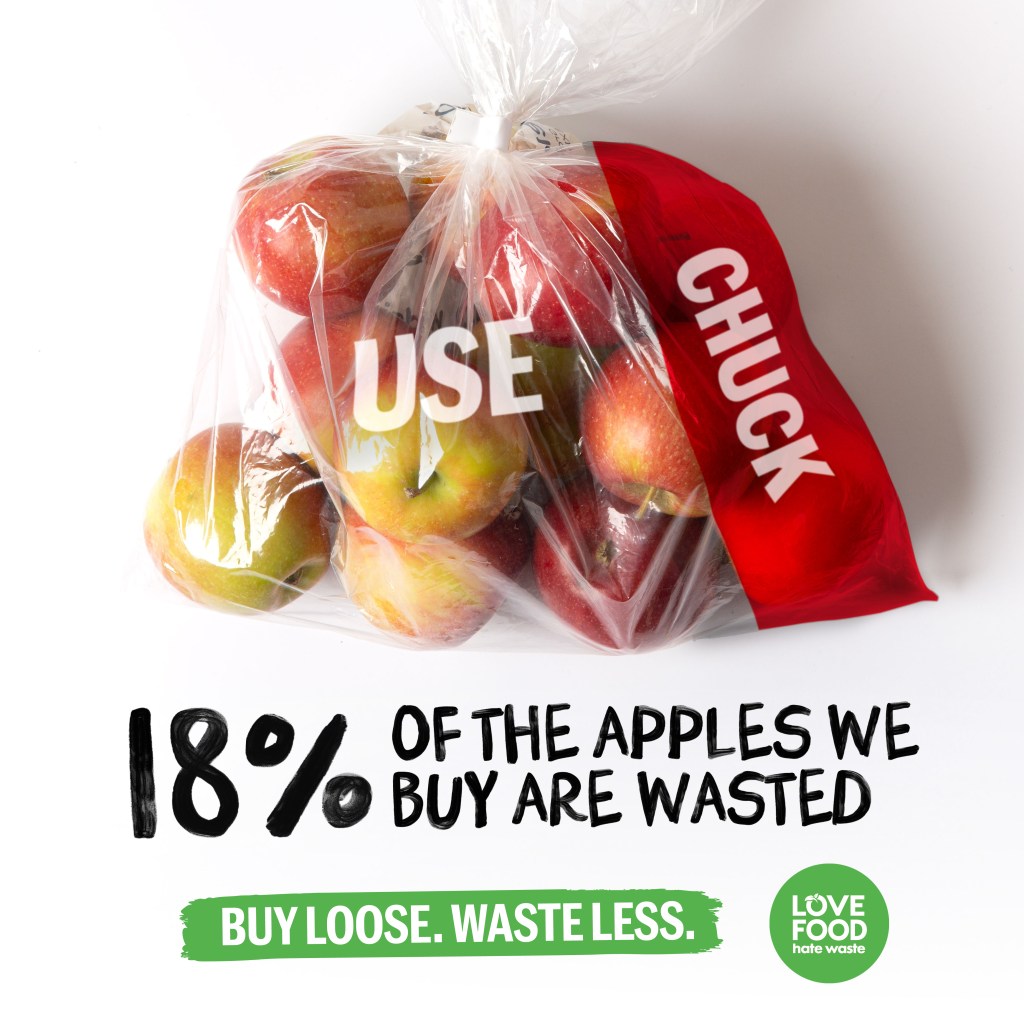 Bag of apples
18% of apples we buy are wasted