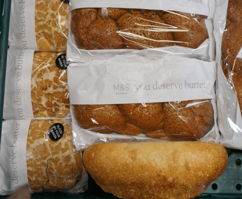 Surplus loaves of bread